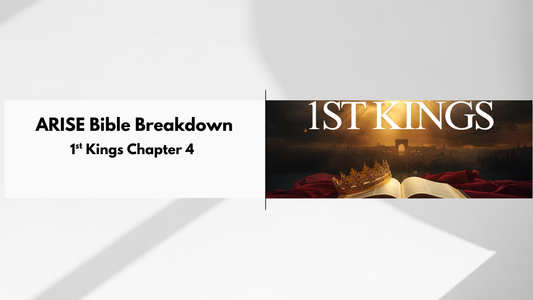 Bible Study Along: 1 Kings 4