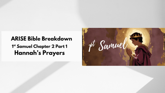 Bible Study Along: Hannah 1 Samuel Chapter 2 (Part 1)