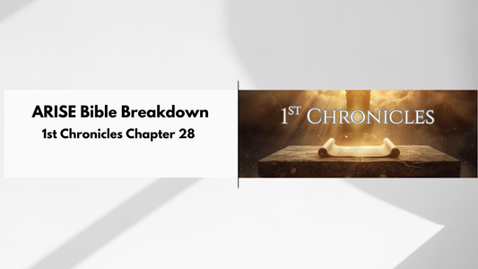 1 Chronicles 28 - BIBLE STUDY ALONG